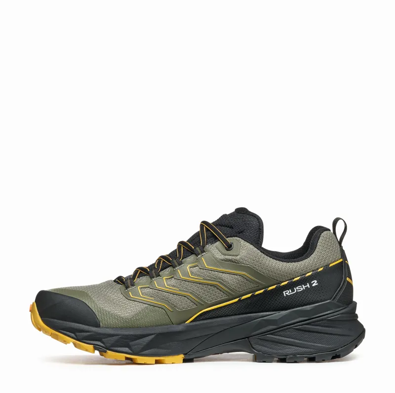 Scarpa Mens Rush GTX 2 Shoes - Moss-Sulpher-2